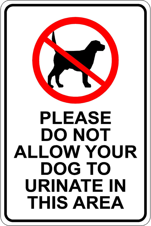 Dogs Urinate Sign