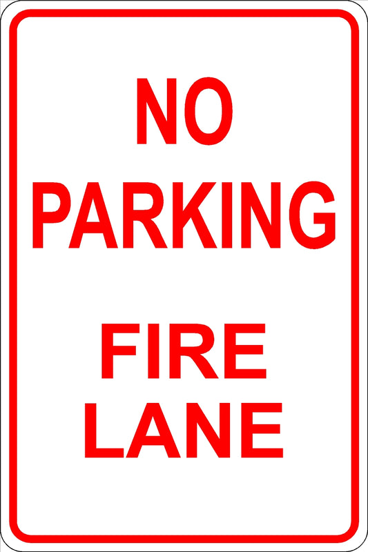 no parking - fire lane