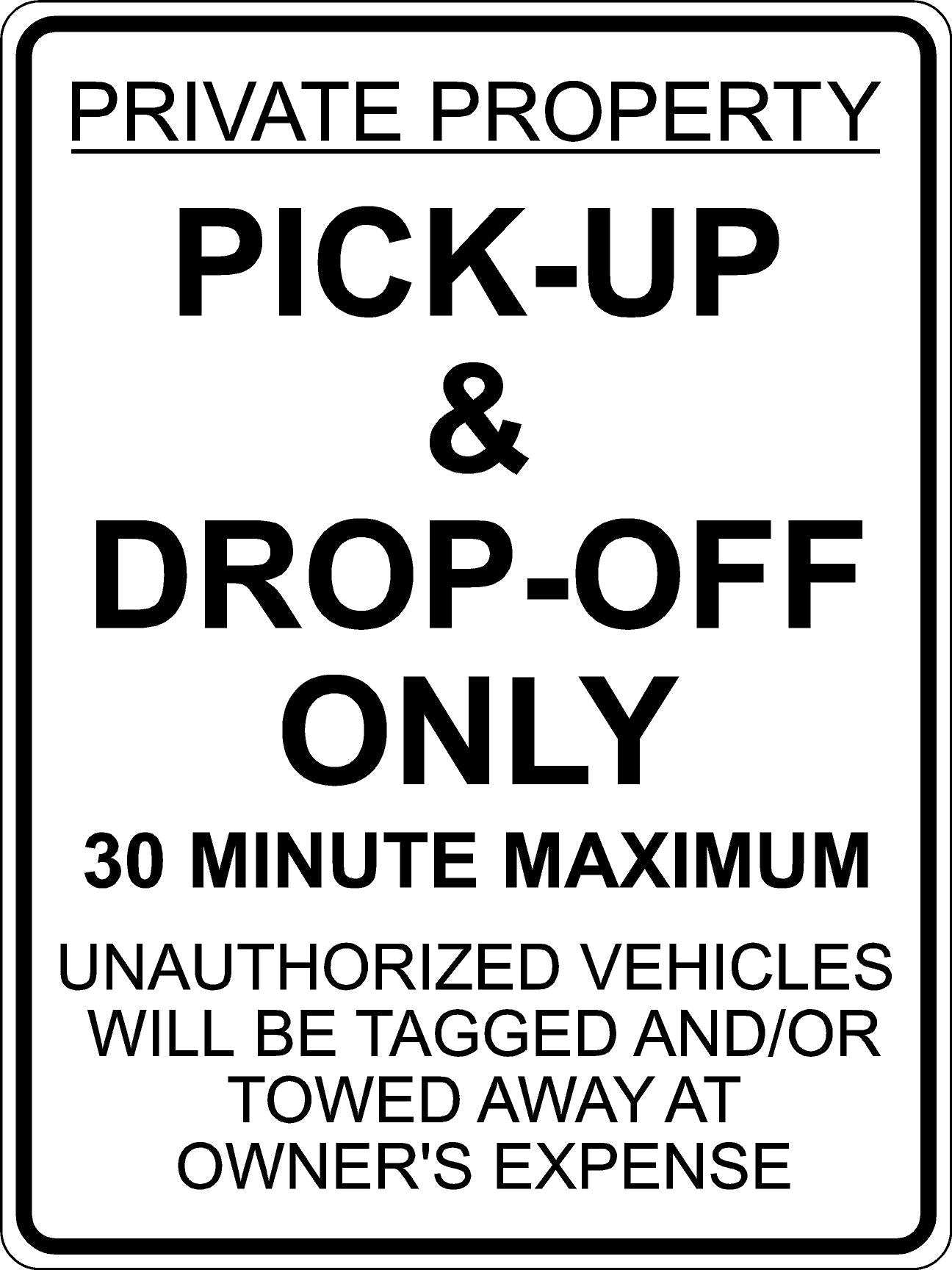 Pick Up and Drop Off Signs | OnSiteSigns.ca