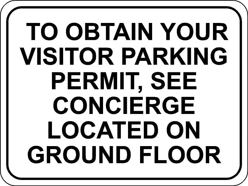 Visitor Parking Permit Sign | 9