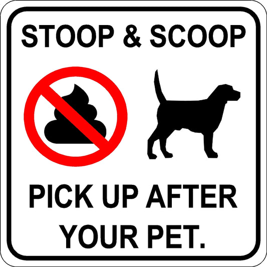 Stoop & Scoop Sign