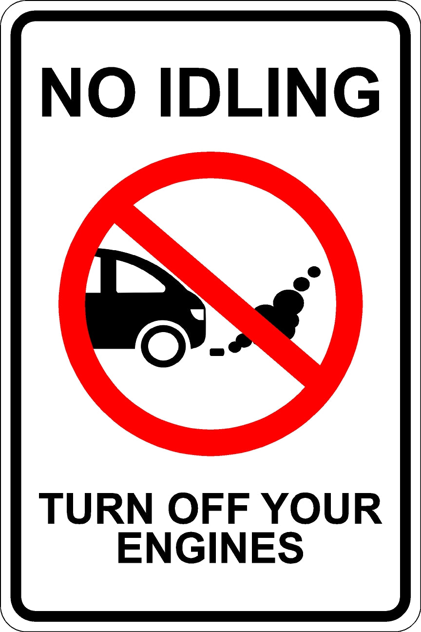 No Idling Sign